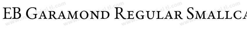 EB Garamond Regular Smallcaps字体转换